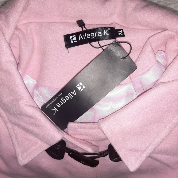 NWT! ALLEGRA K Pink Coat, Size XL / Extra Large - Picture 6 of 9